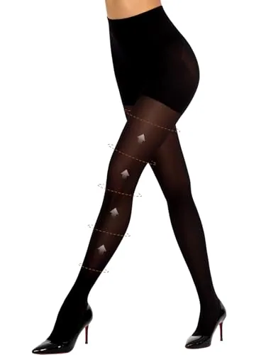 50D Control-Top Support Pantyhose, Black