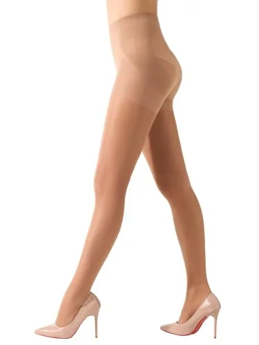 20D Control-Top Support Pantyhose, Natural