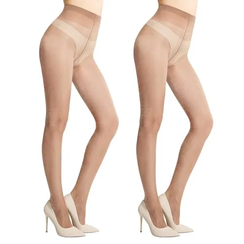 10D Shimmer Tights, Brown