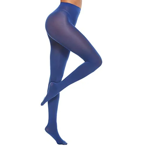 70D High-Waist Opaque Tights XII, Royal Blue