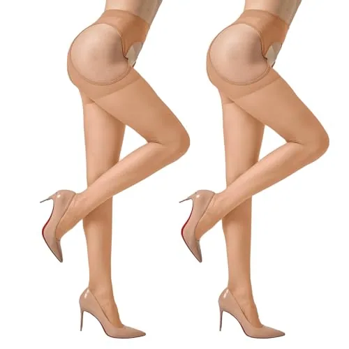 30D Thigh Highs, Natural Nude