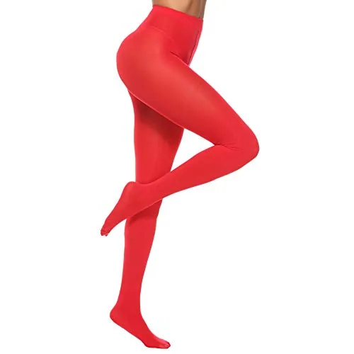 70D High-Waist Opaque Tights X, Red