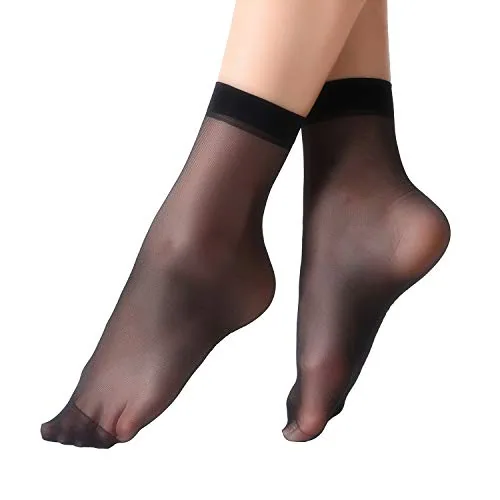 Ankle Socks, 12 Pairs V, Black