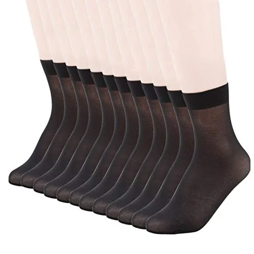 Ankle Socks, 12 Pairs III, Black