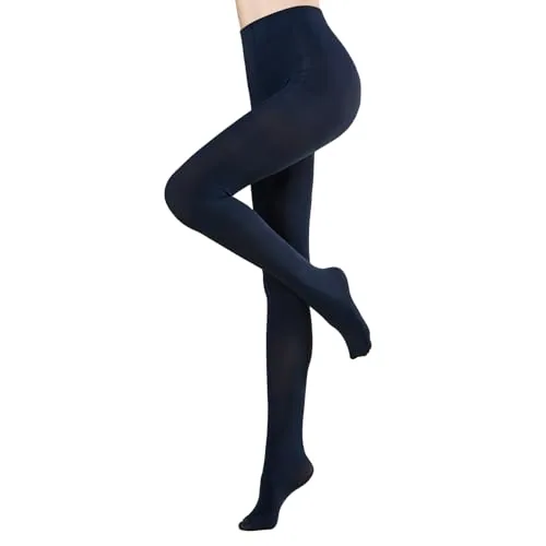 70D Opaque Tights, Navy Blue