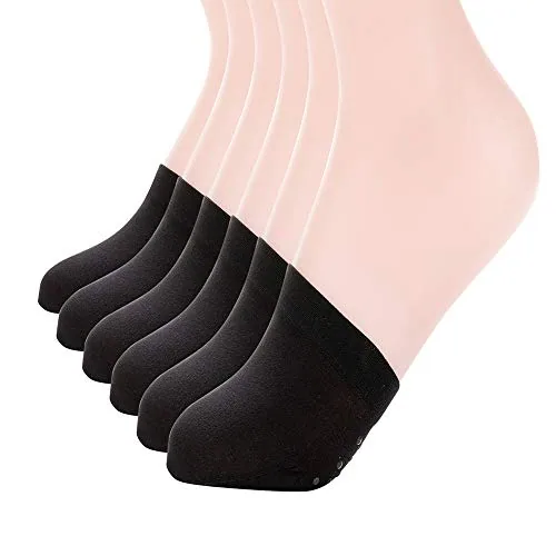 Toe Toppers, 6 Pairs II, Black
