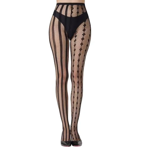 Fishnet Tights, Vertical Stripe