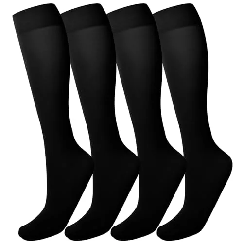 40D Trouser Socks, 4 Pairs, Black
