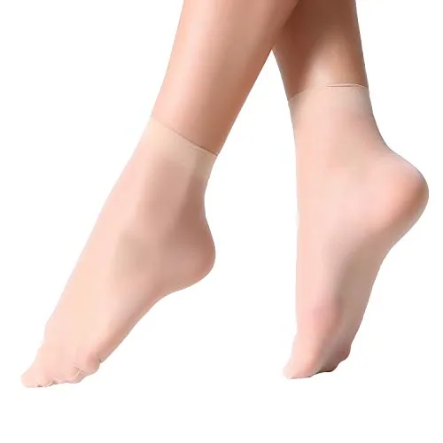 Ankle Socks, 12 Pairs V, Nude