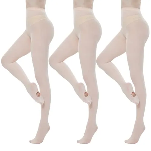 40D Convertible Dance Tights, 3 Pairs, Sjus-ballet Pink